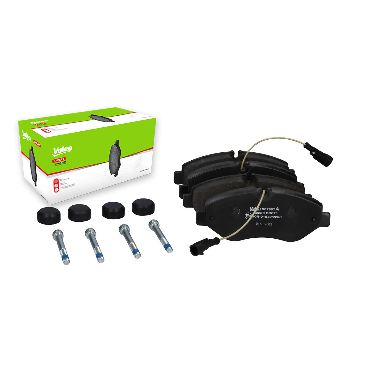 Jeu de 4 plaquettes de frein VALEO 302807A